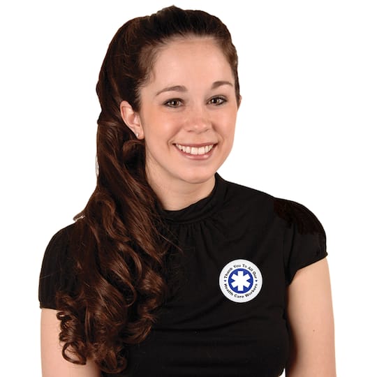 Beistle 2" Blue Star with Thank You To All Our Health Care Workers Buttons, 6ct.